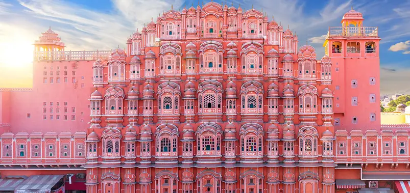 hawa mahal pink palace front view