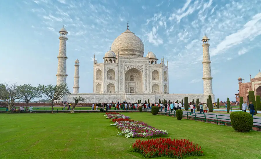 Accessible Golden Triangle India Tour for Elderly with Golf Cart Taj Mahal