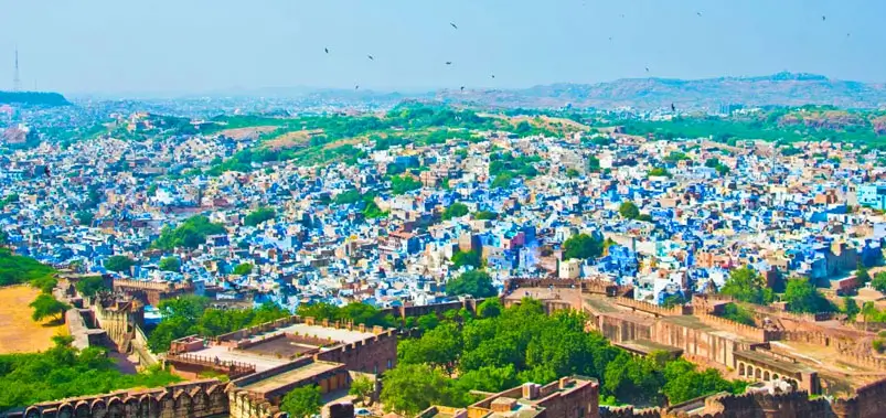The Best View of the Blue City From Mehrangarh Fort