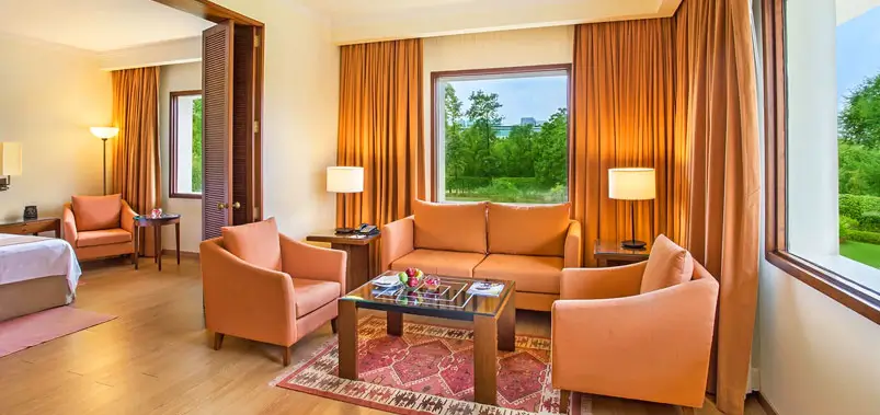 luxury hotel suite living room