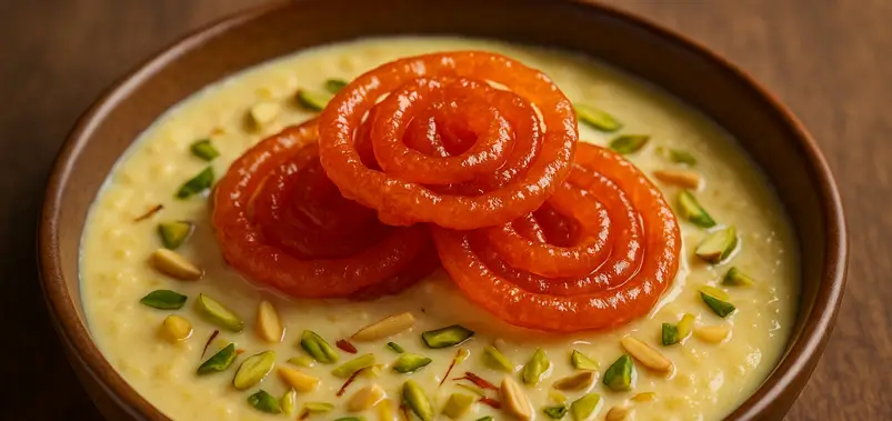 Jalebi with Rabri